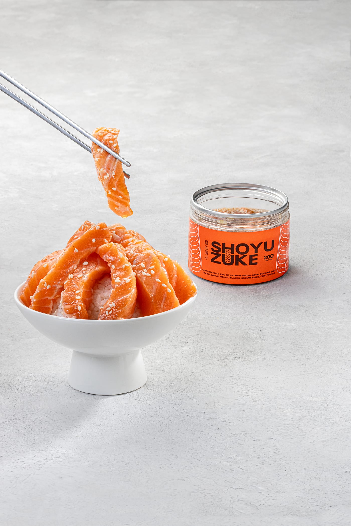Premium Fatty Shoyuzuke Original — 220g can of fatty belly, rich, salty-sweet