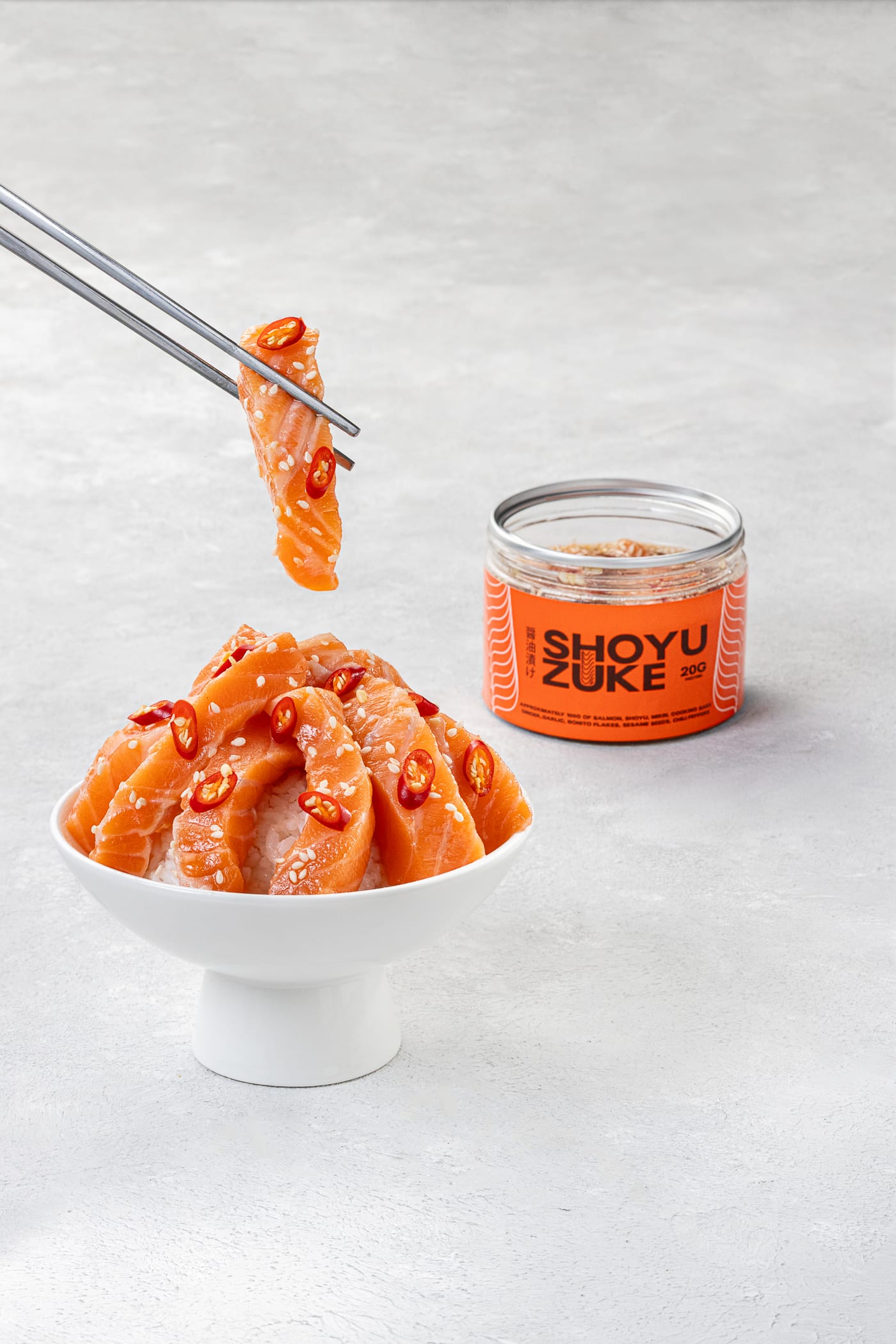 Premium Fatty Shoyuzuke Spicy — 220g can of fatty belly, rich, spicy kick